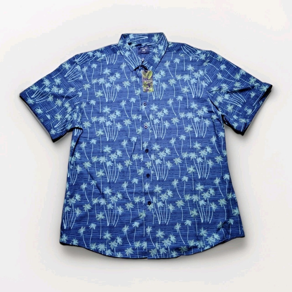 Island Crew Hawaiian Performance Shirt 3XL 4-Way Stretch Quick-dry Wicking UV